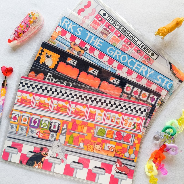 ブックカバー 文庫本サイズ センターエリア メル会長 ジャニス ラークさん テツ ドット絵