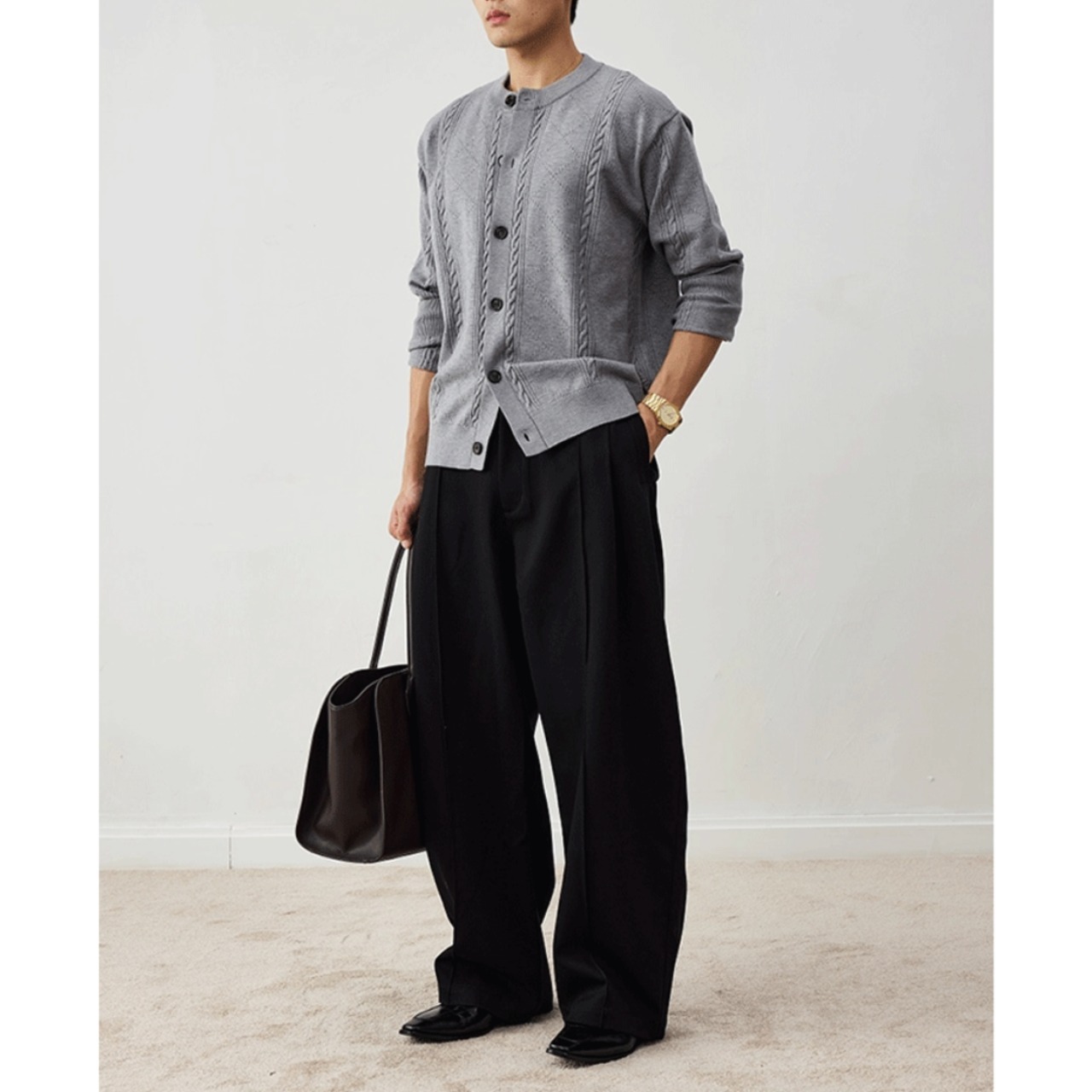 acquard Button Cardigan TB2544・画像11