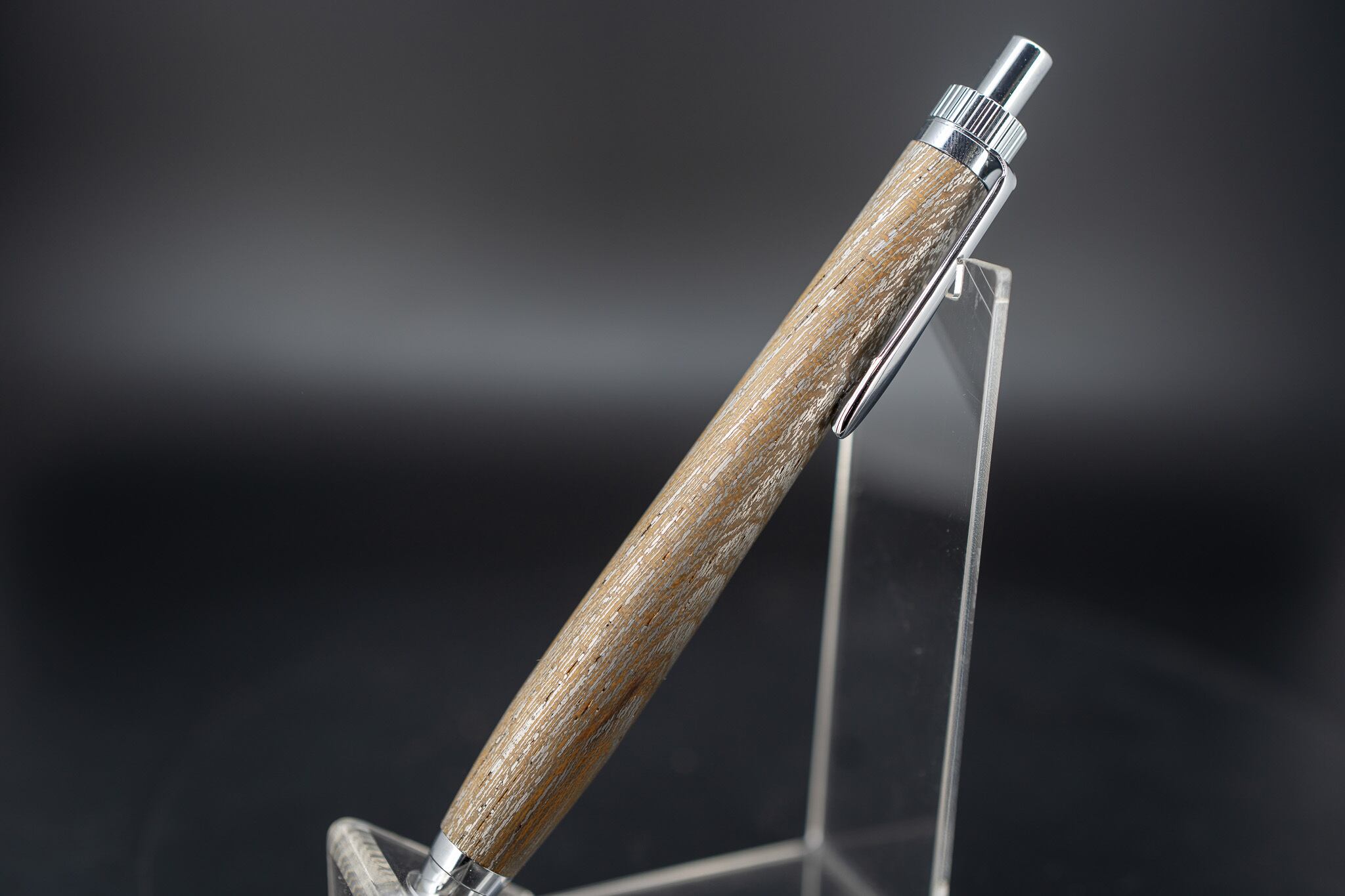 ケンポナシ メタライズドウッド silver MP | 木軸ペン工房 金杢犀