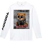 BAD BOY (ADULT: WHITE: + SLEEVE DESIGN)