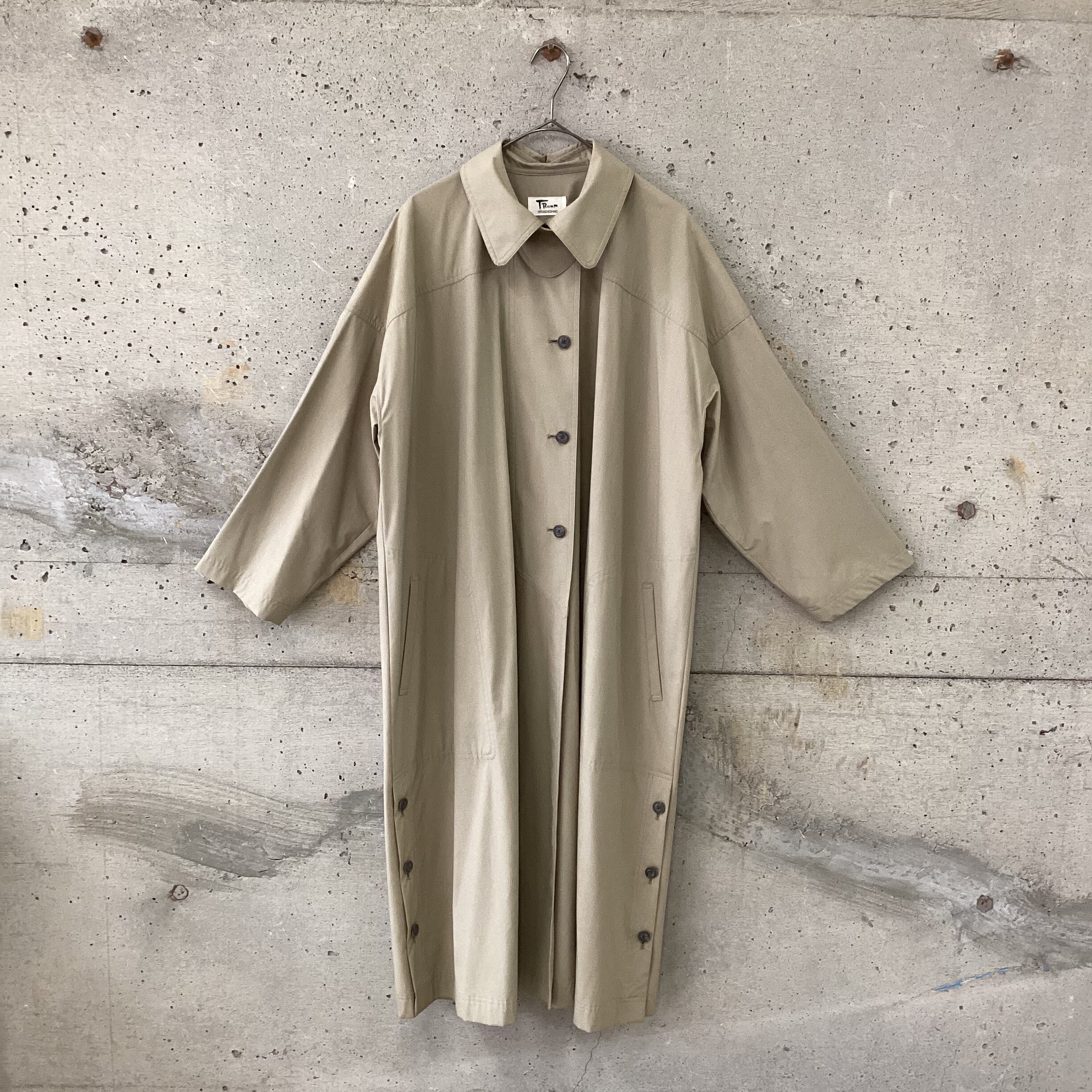 side button long coat