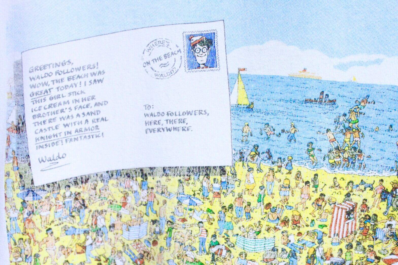 希少】90s usa製 ウォーリーを探せ waldo アートTシャツ WHERE\u0027S 