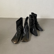 【受注予約:11月下旬入荷予定】Bronze fade square toe boots/black