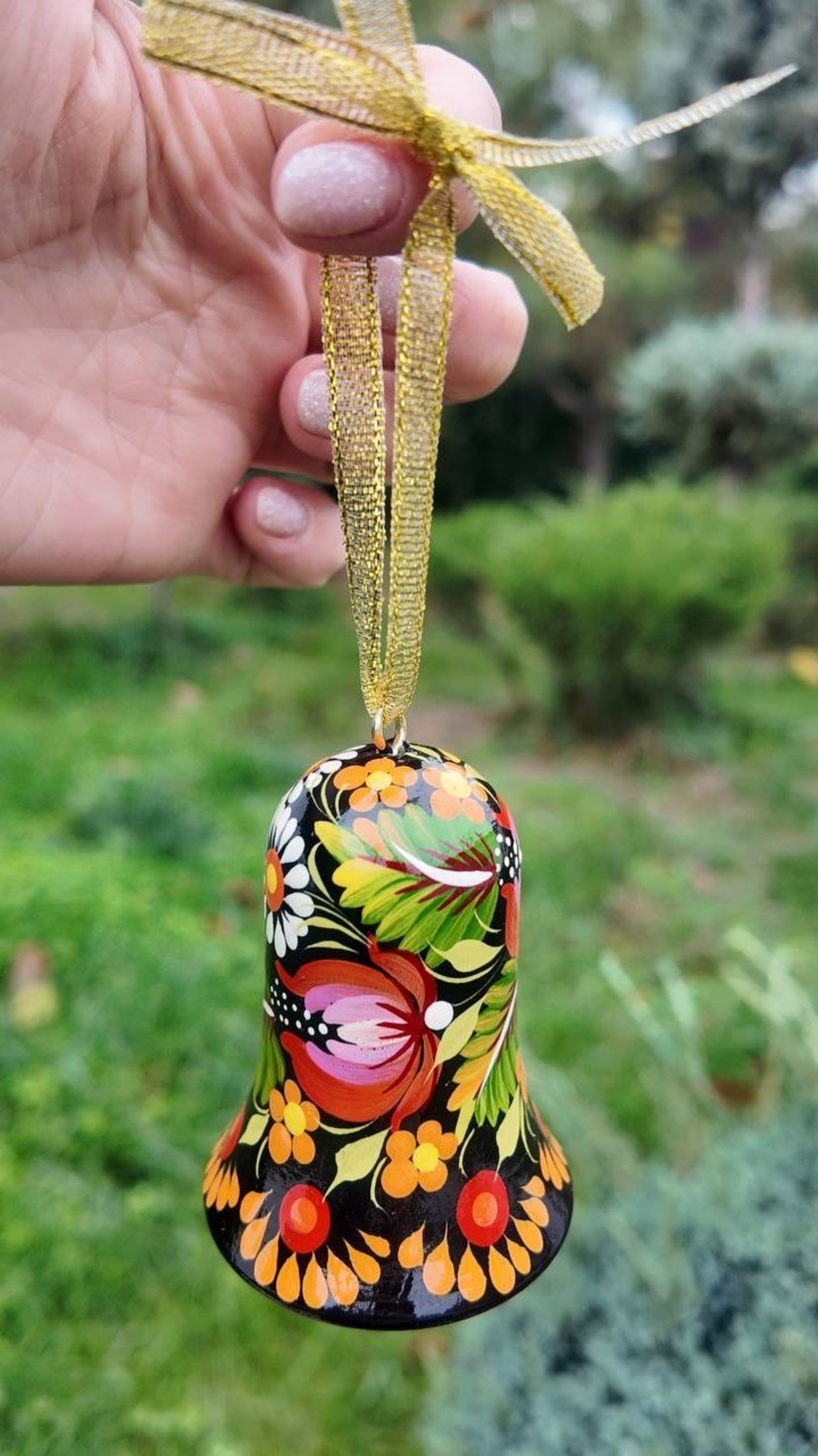 クリスマスデコレーション　ベル3点セット（ティモシェンコ作） - 6