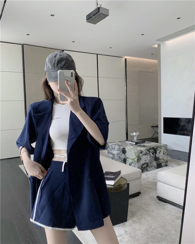 ジャケット レディースカジュアルルーズ薄手サマースタイル ストリート 夏物 ブラックストロベリース822609337