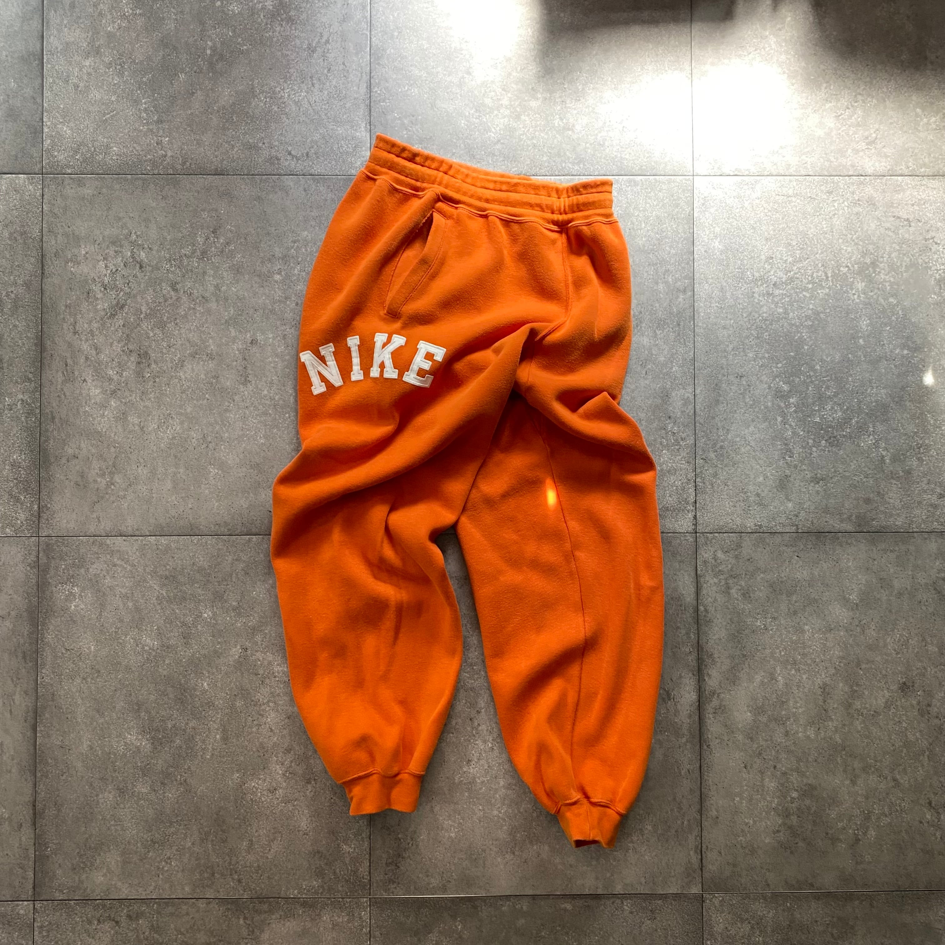 90s ナイキ スウェットパンツ オレンジ M アーチロゴ/銀タグ | 東京準備室 