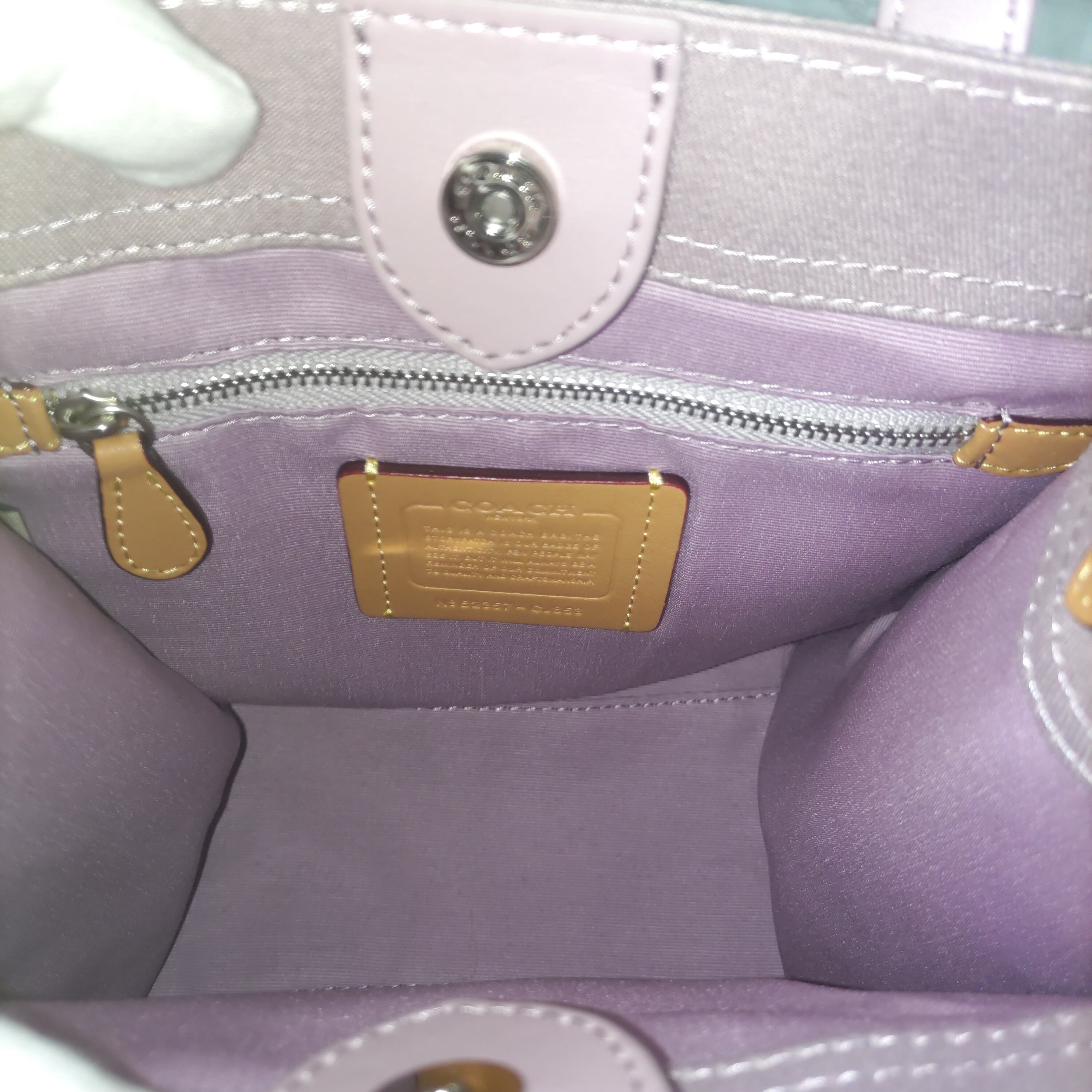 COACH コーチ トートバッグ 新作 パープル ラベンダー ショルダー 