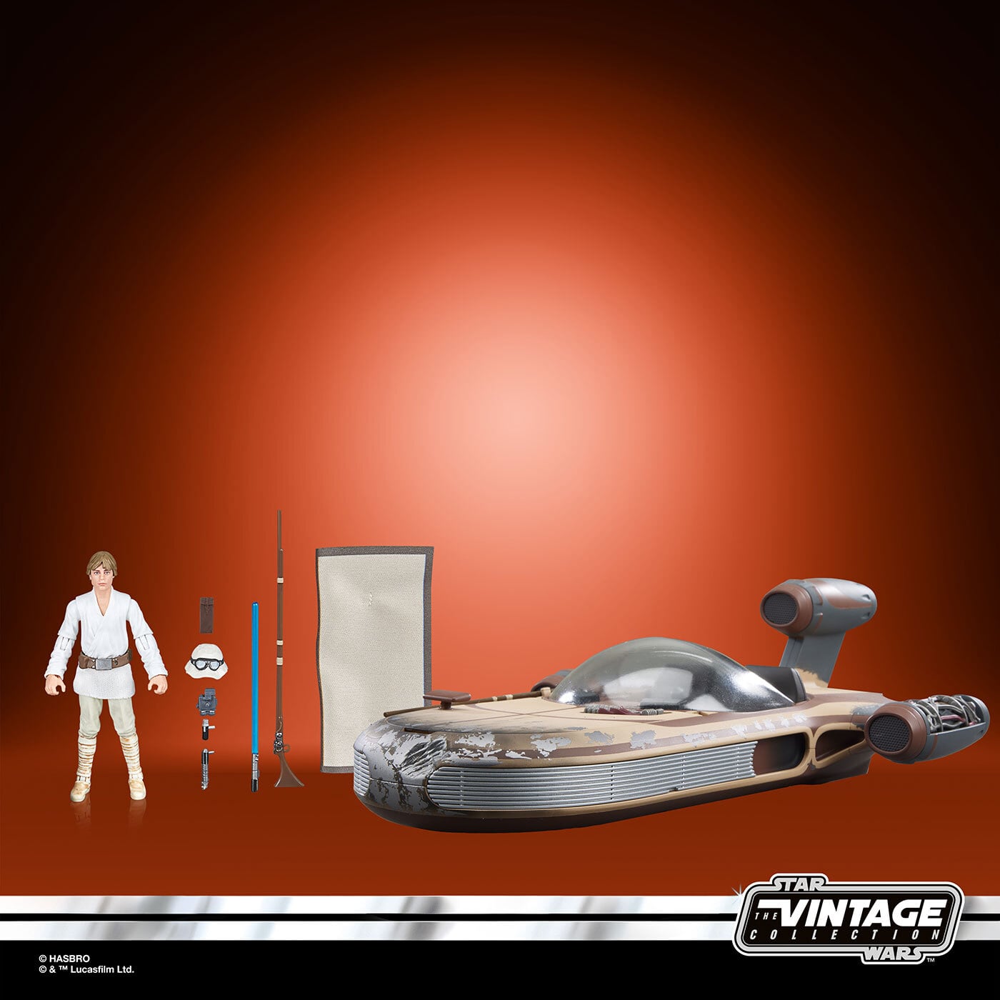 スターウォーズ フィギュア タトゥーンwith ルークスカイウォーカー スター・ウォーズ VC X-34ランドスピーダー & VC344A ルーク