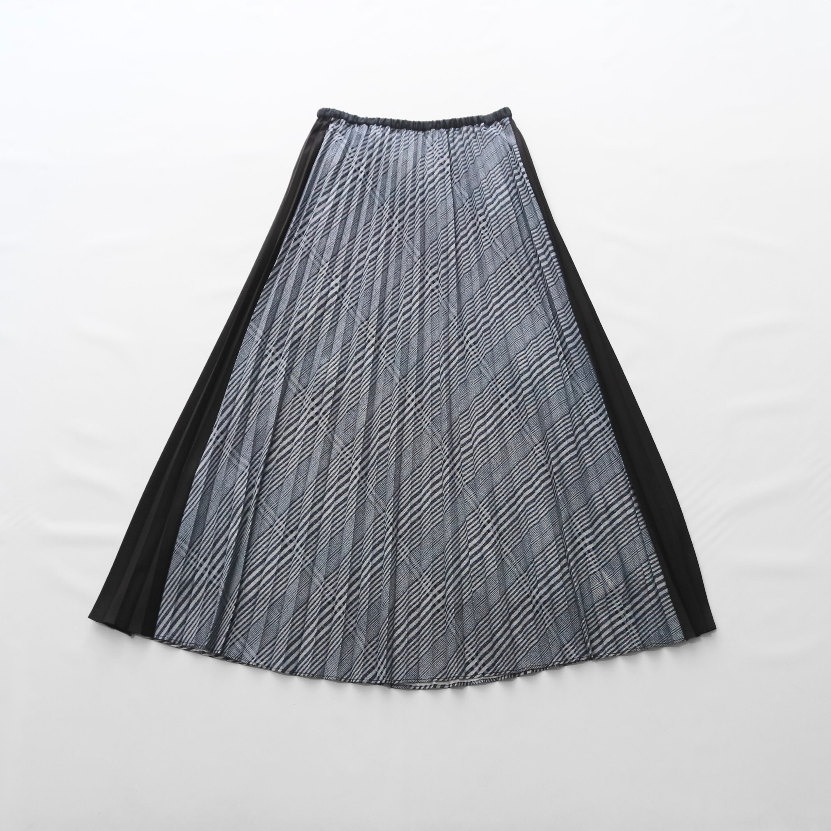 シニヨン チェックパネルプリーツスカート CHIGNON 2644-033MK 国内正規品 220409 送料無料 CHIGNON シニヨン】CHECK PANEL PLEATS SKIRT チェックパネルプリーツ