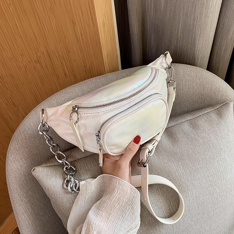 ネットレッドレディーススモールバッグ2020新しいトレンディワイルドチェーンメッセンジャーバッグ夏のファッションチェストバッグウエストバッグ Tiancai_Wing_Bag9750345