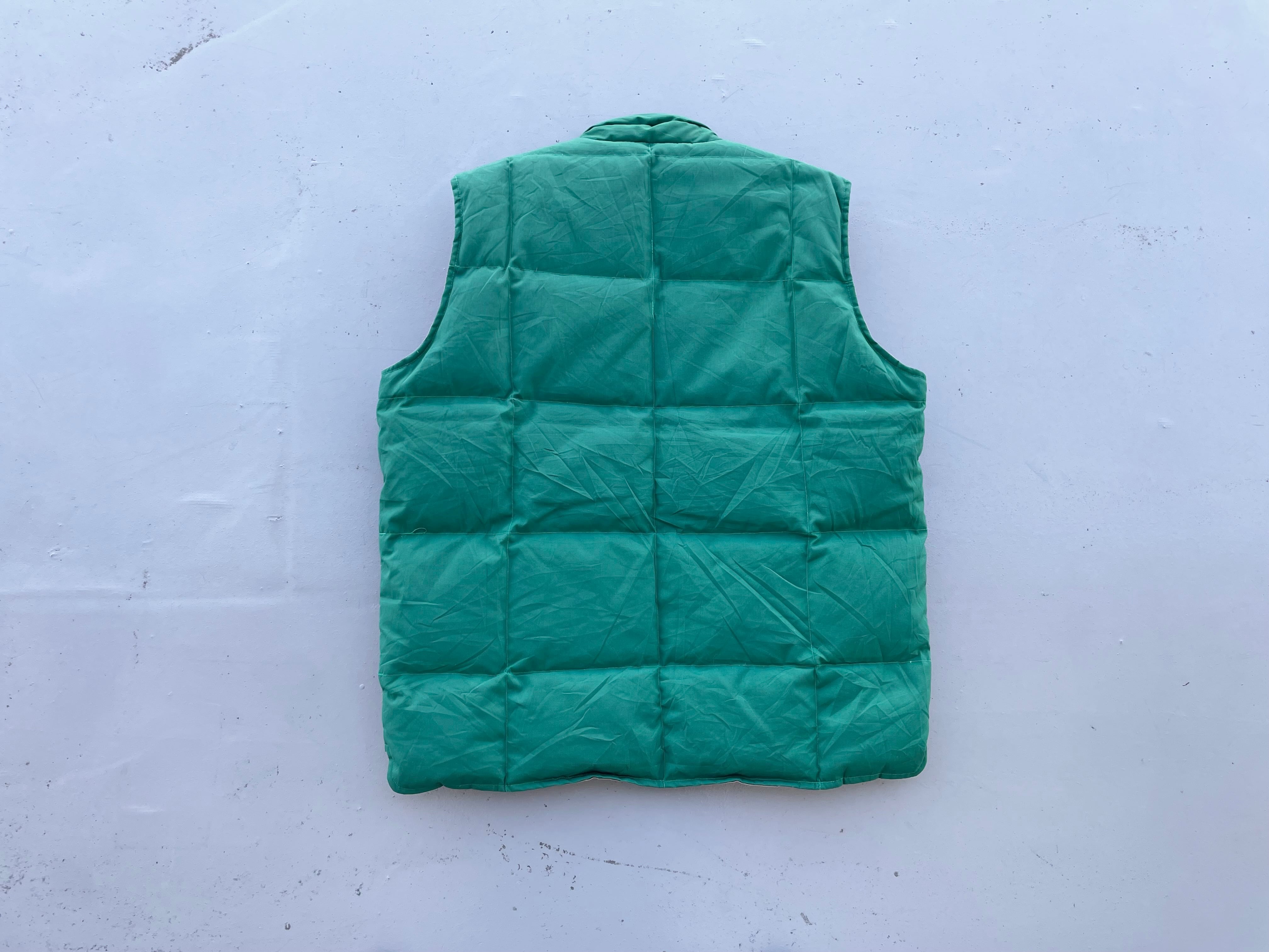 ST.JOHN'S BAY Down Vest XLsize!! 90s | Blue Ribbon -used&vintage-