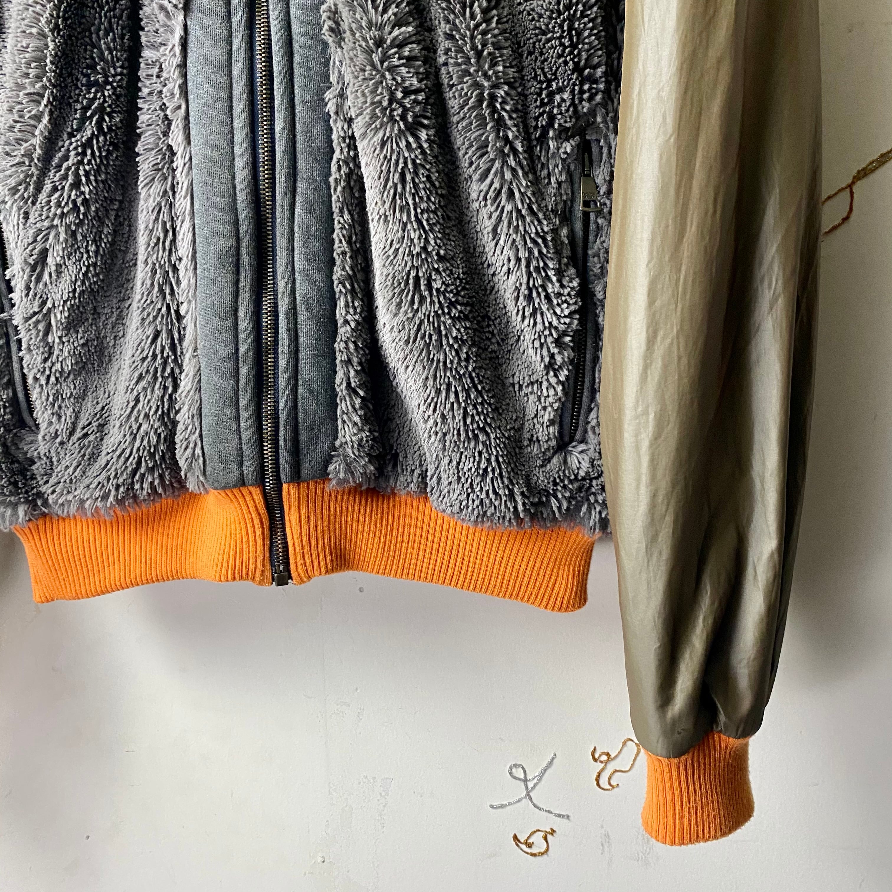 DOLCE&GABBANA fur×nylon switching hoodie | NOIR ONLINE