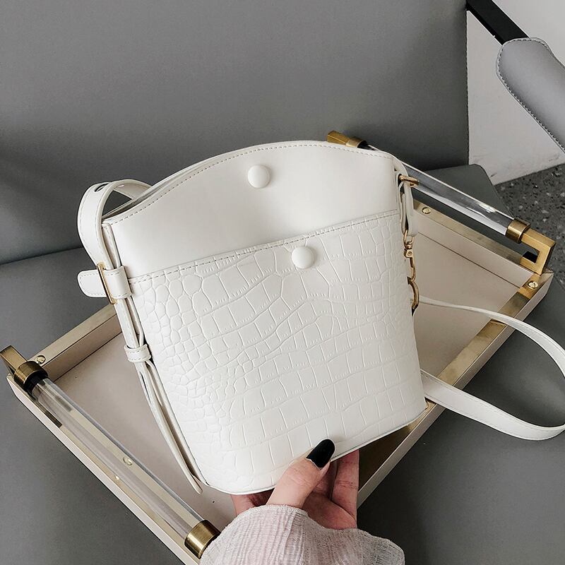 センス小さなバッグ女性2020新しいトレンディなファッション野生のワンショルダーメッセンジャーバッグネット赤レトロウエスタンスタイルバケットバッグ Tiancai_Wing_Bag3886372