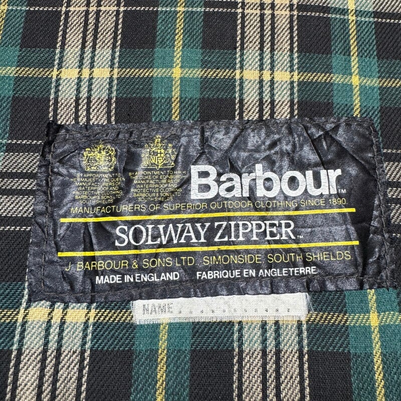 80's Barbour SOLWAY ZIPPER バブアー ソルウェイジッパー 80's Barbour SOLWAY ZIPPER バブアー ソルウェイジッパー