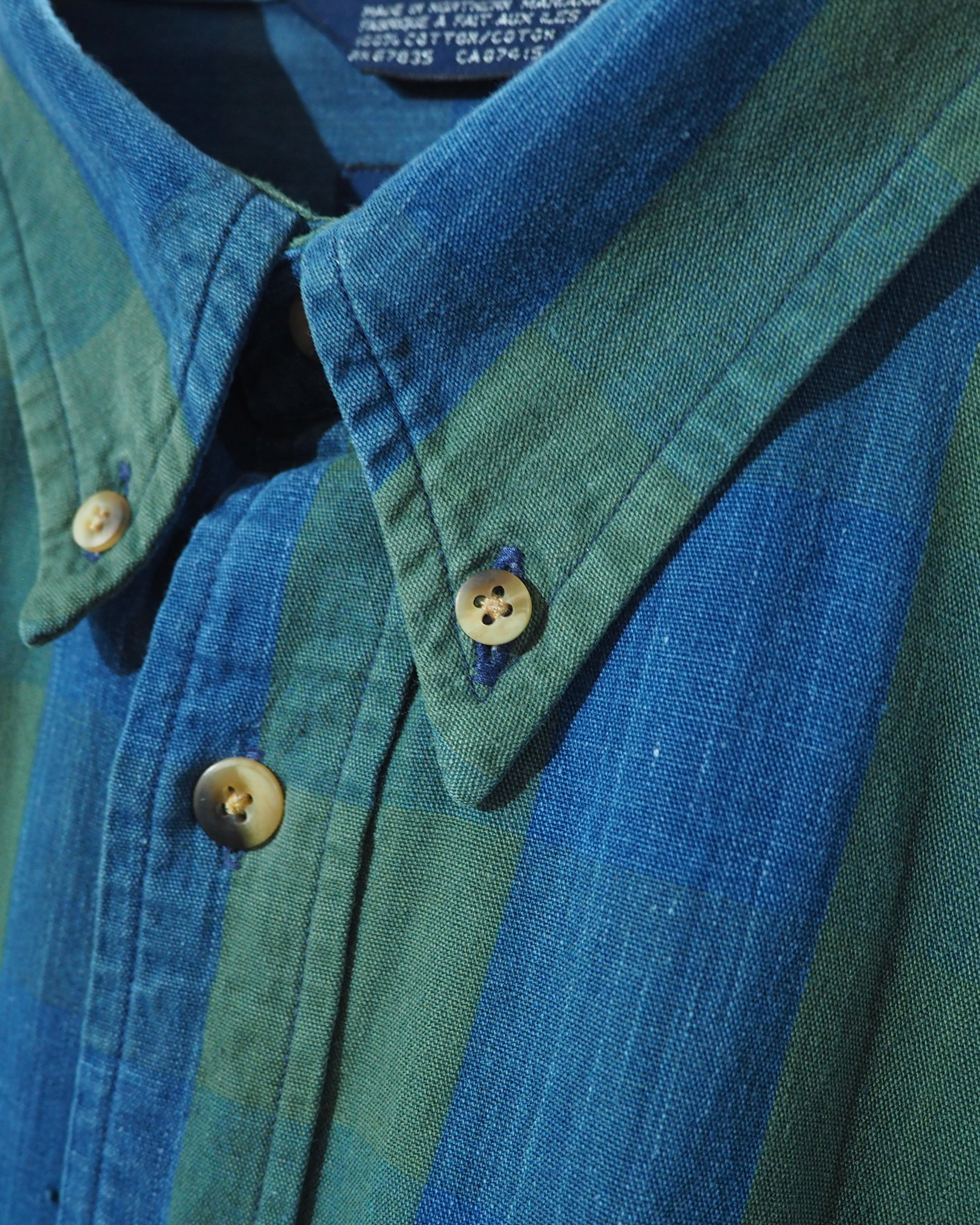 1990s " Old Nautica " Beautiful Buffalo check pattern vintage loose Button Down shirt