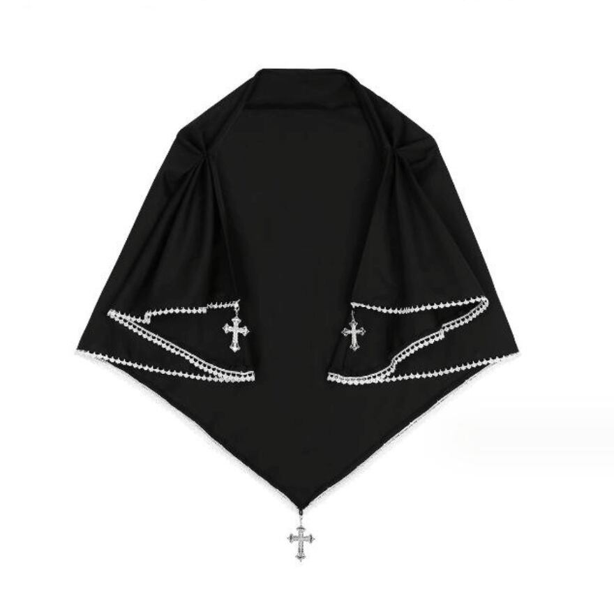 サブカル 服 地雷系 通販 マント 尼僧 修道女 闇かわいい 暗黒 闇かわいい ゴシック