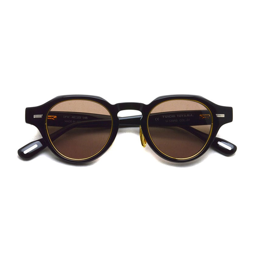 YUICHI TOYAMA / U-129 RS DFW / SG 01 Black/Gold - VBR-01 lenses