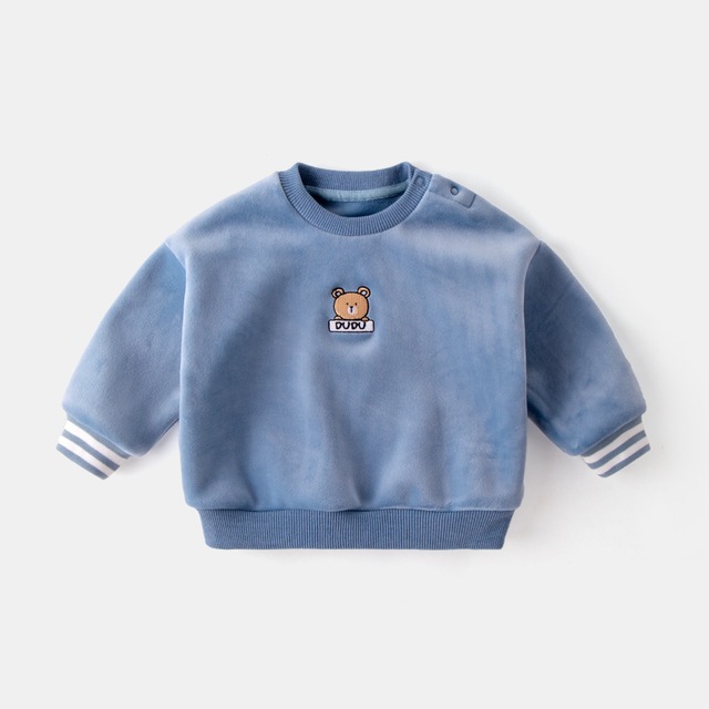 秋冬ベビーセータープラスベルベットベビーパッド入りジャケットボーイエインスタイル2020 Duduベイビー91577419794