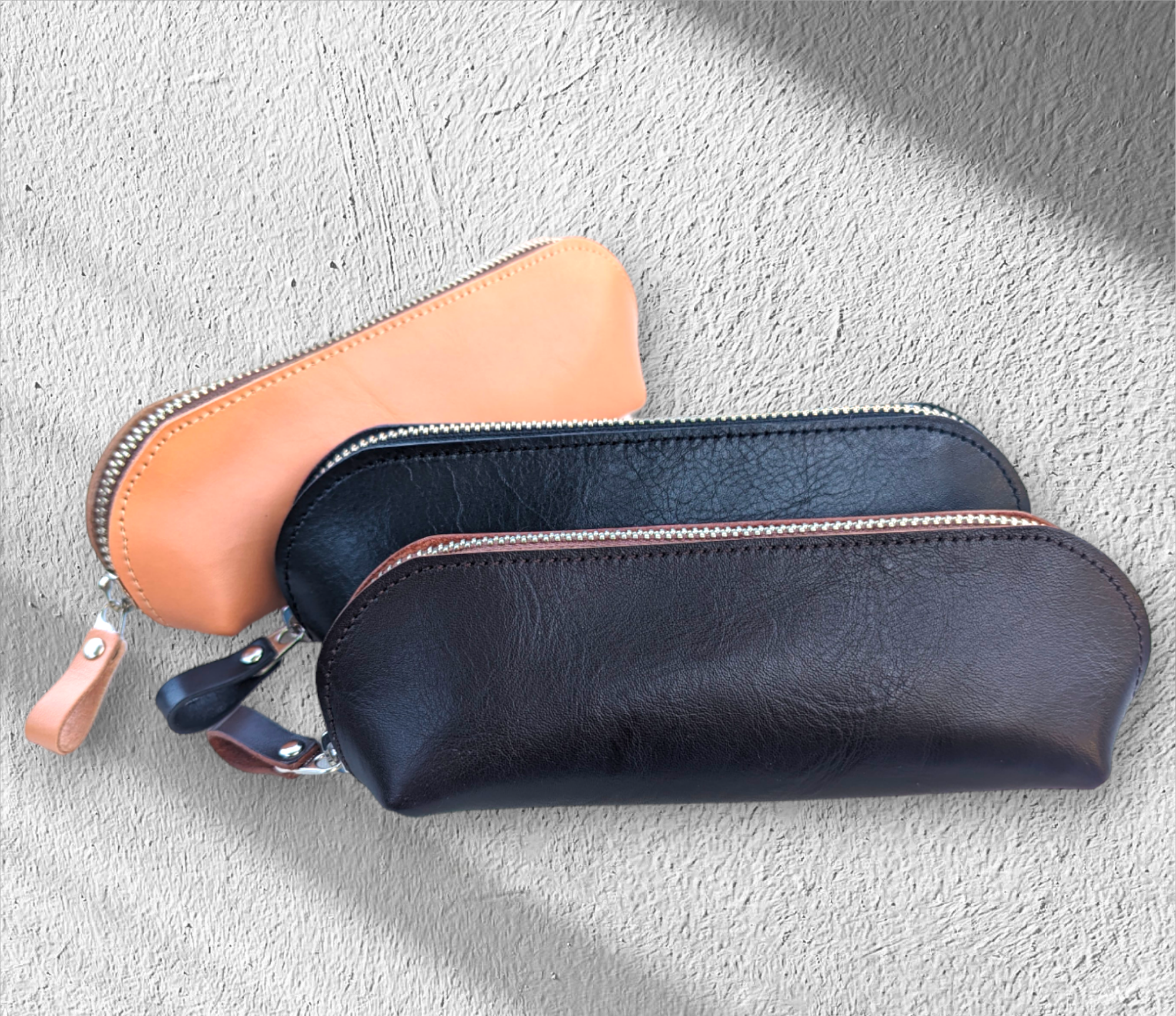 高級カーフレザー ペンケース | ハンドメイド革バッグ工房 KojiesWorks