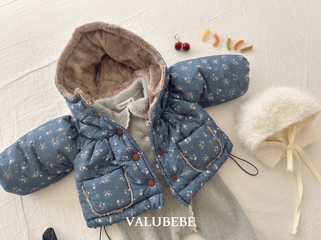 【予約/特典】valu bebe / Blanc Shirred Hooded Jumper