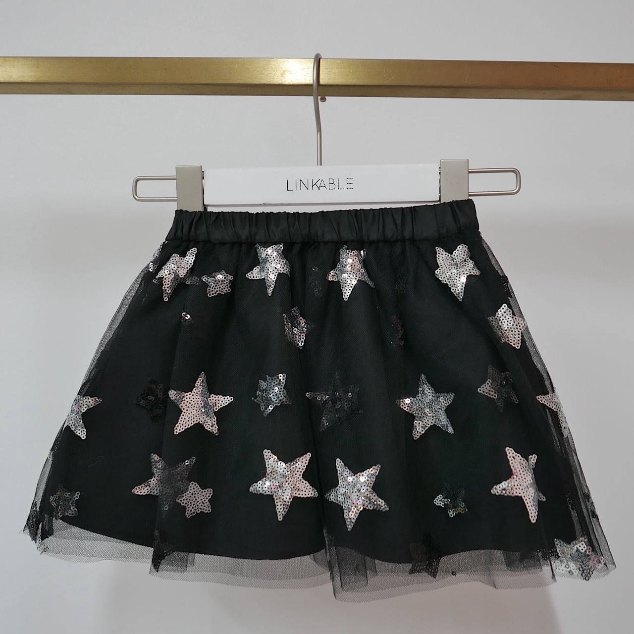 kidsスターチュールスカート(ブラック) | LINKABLE