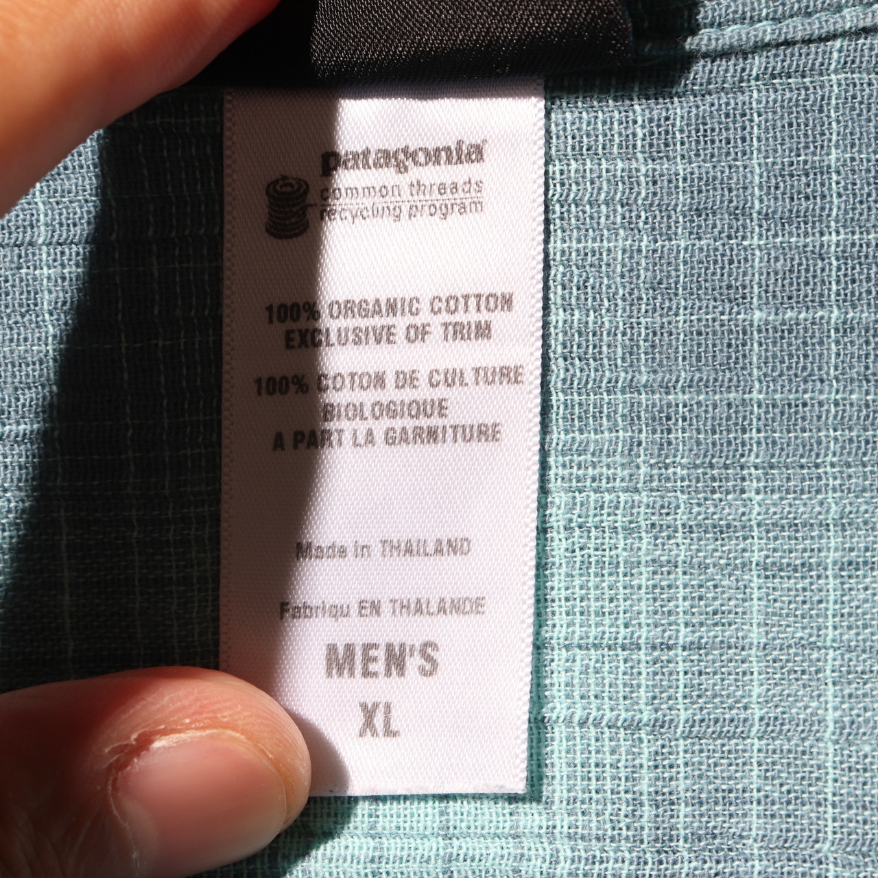 極美品 XL 11年 Patagonia A/C Yarn Dyed Shirt オンブレチェック シャツ パタゴニア 青 ブルー