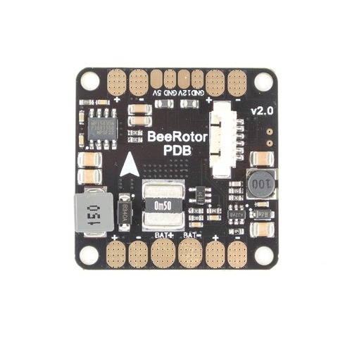 BeeRtor PDB V2 w/5V 12V BEC+VBAT+Current sensor