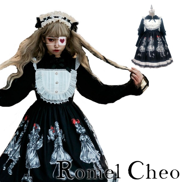 お支払い確認後日以内発送 Romelcheo ゴスロリ 病みかわいい ジャンパースカート フリル ブラウス ツーピース ゴシック ロリータ 黒ゴス 黒ロリ レディース バルーン スリーブ ワンピース 服 原宿系 青文字系 暗黒系 パンク V系 ファッション ロメルチェオ Romelcheo お支払い確認後日以内発送 Romelcheo ゴスロリ 病みかわいい ジャンパースカート フリル ブラウス ツーピース ゴシック ロリータ 黒ゴス 黒ロリ レディース バルーン スリーブ ワンピース 服 原宿系 青文字系 暗黒系 パンク V系 ファッション ロメルチェオ Romelcheo
