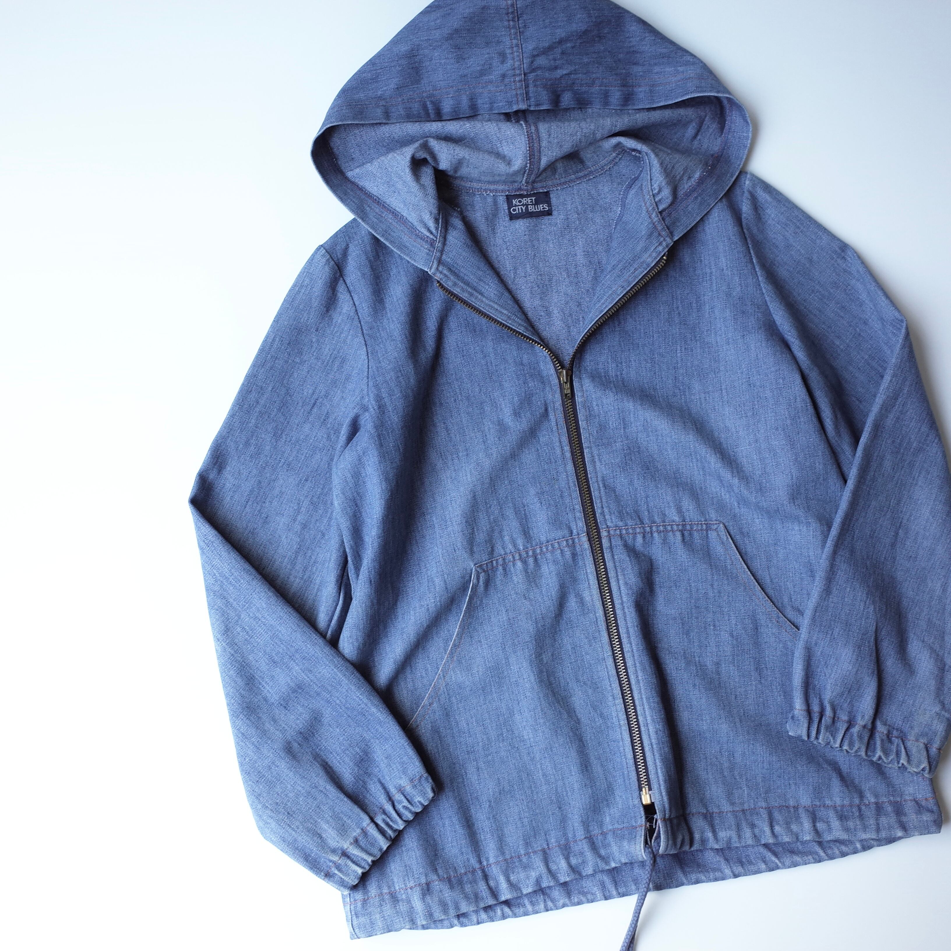 70-80s Denim hoodie jacket