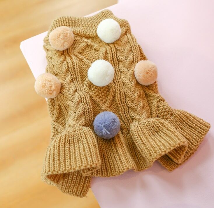 New ポンポン付ニットワンピース 663 Candydogg New ポンポン付ニットワンピース 663 Candydogg