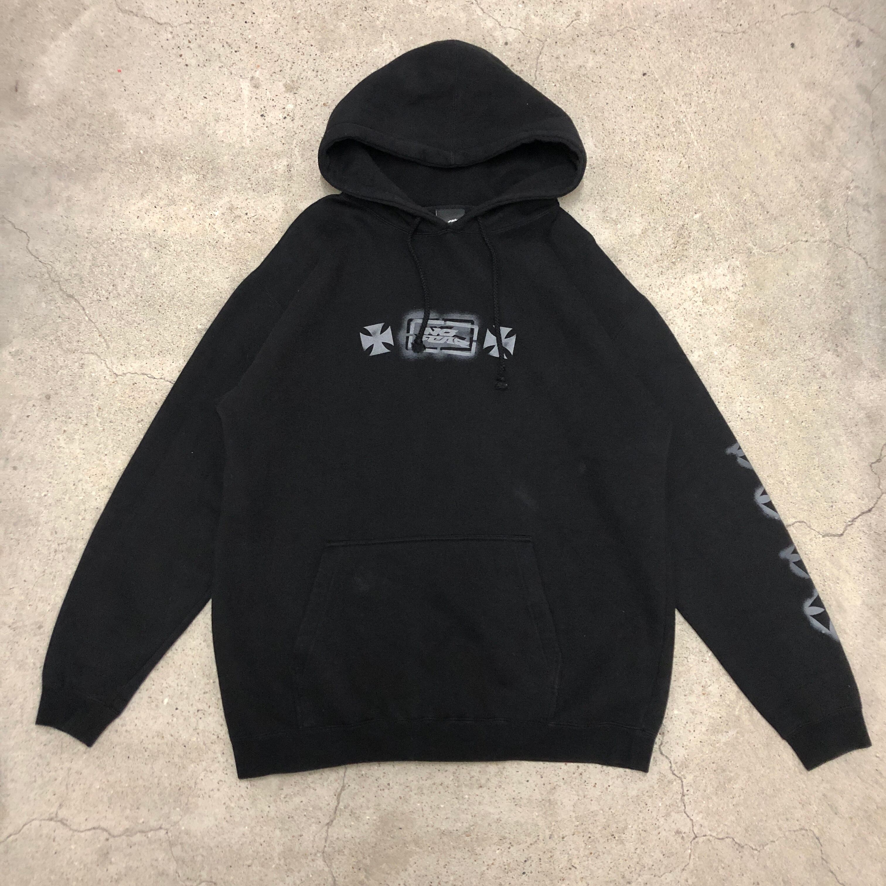90～00s NO FEAR/Logo print Hoodie/USA製/M/ロゴプリントフーディー 