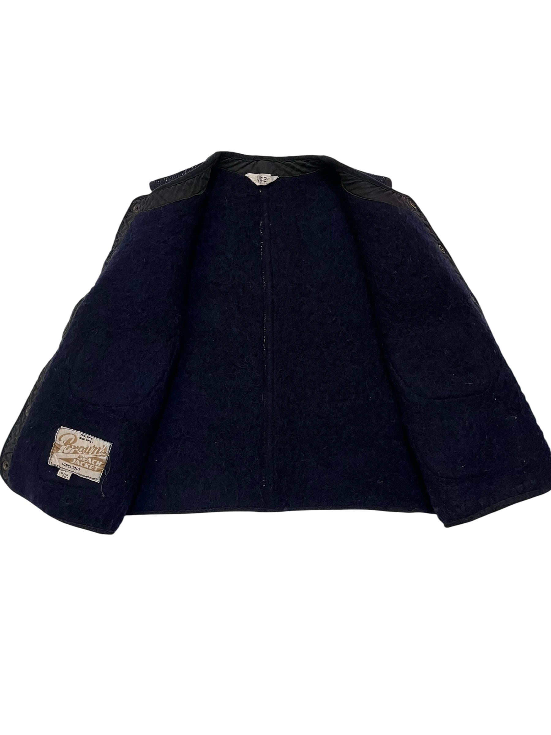 50s Brown's Beach Vest Navy goodcondition 50年代 ブラウンズビーチ