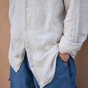GAP stripe linen shirt beige