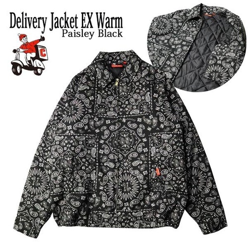 Delivery Jacket EX Warm Paisley Black デリバリージャケット EX ウォーム USA UNISEX 男女兼用 アメリカ Cookman クックマン