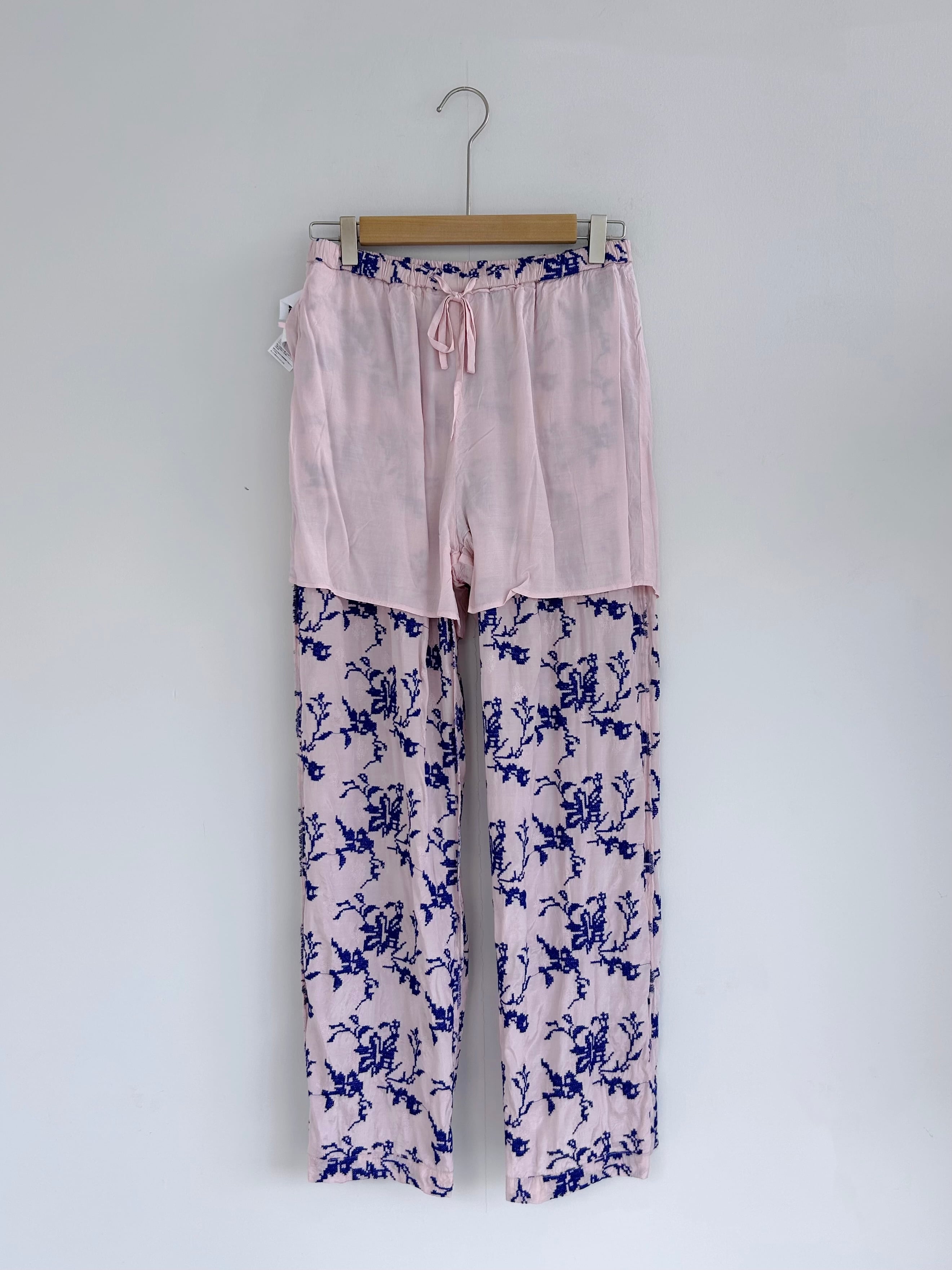 サラマリカ　レーヨンジャガードフラワーオールオーバーエンブロイダリートップ Sara Mallika Rayon Jaquard Flower All Over Embridery Pants | KOKO