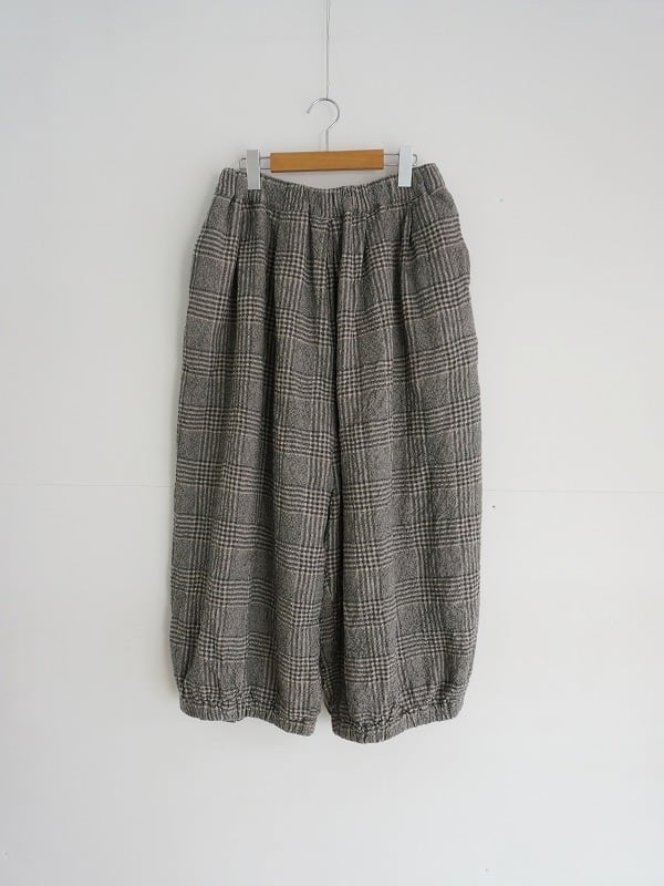 tumugu: コットンウールグレンチェック バルーンパンツ | Fimpen+Nul