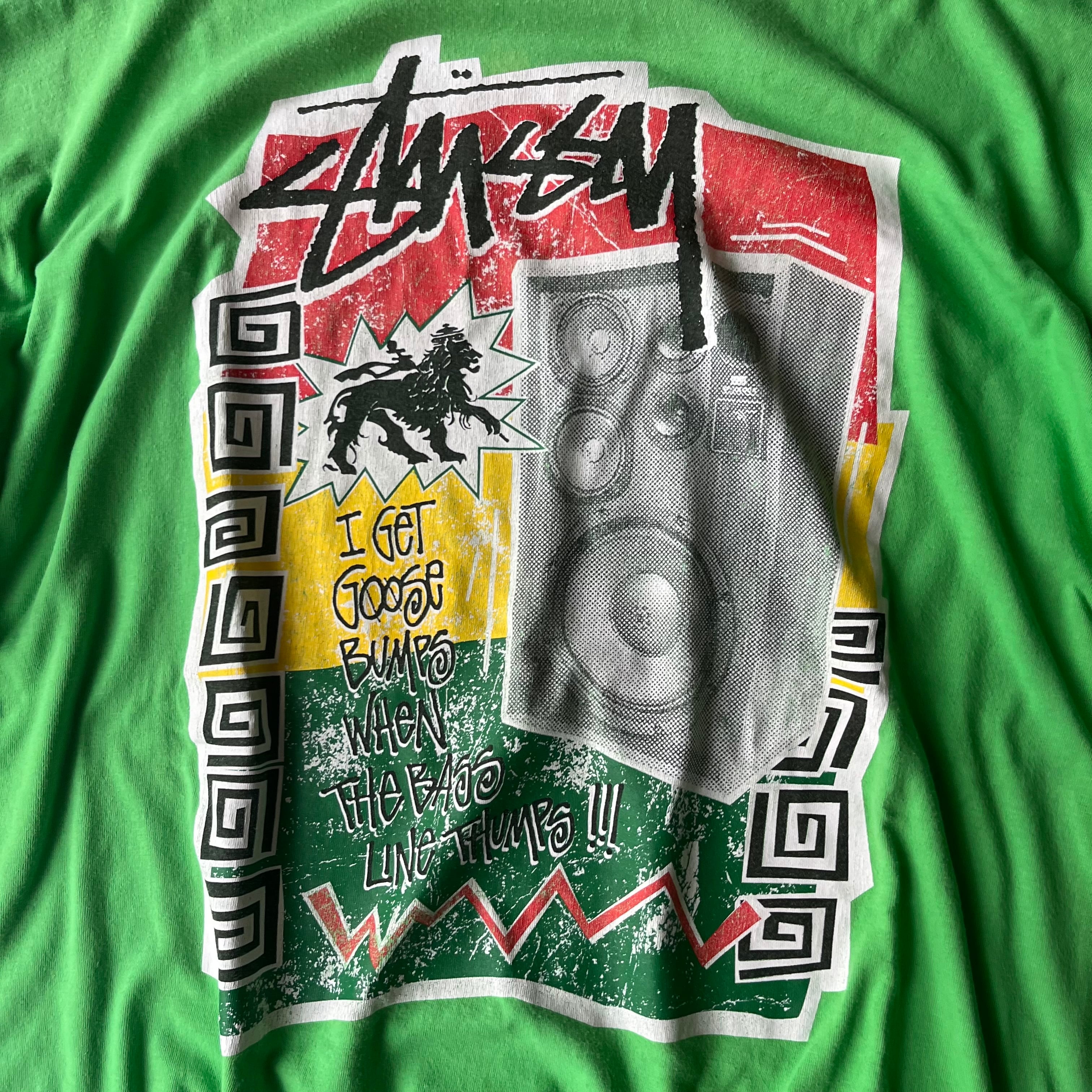 00s old stussy rasta print T-shirt | gerbera clothing store