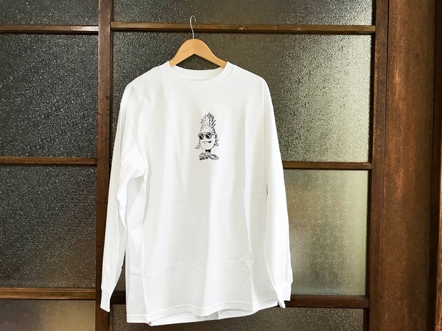 KICKS/HI "PINEAPPLE" L/S TEE (WHITE)