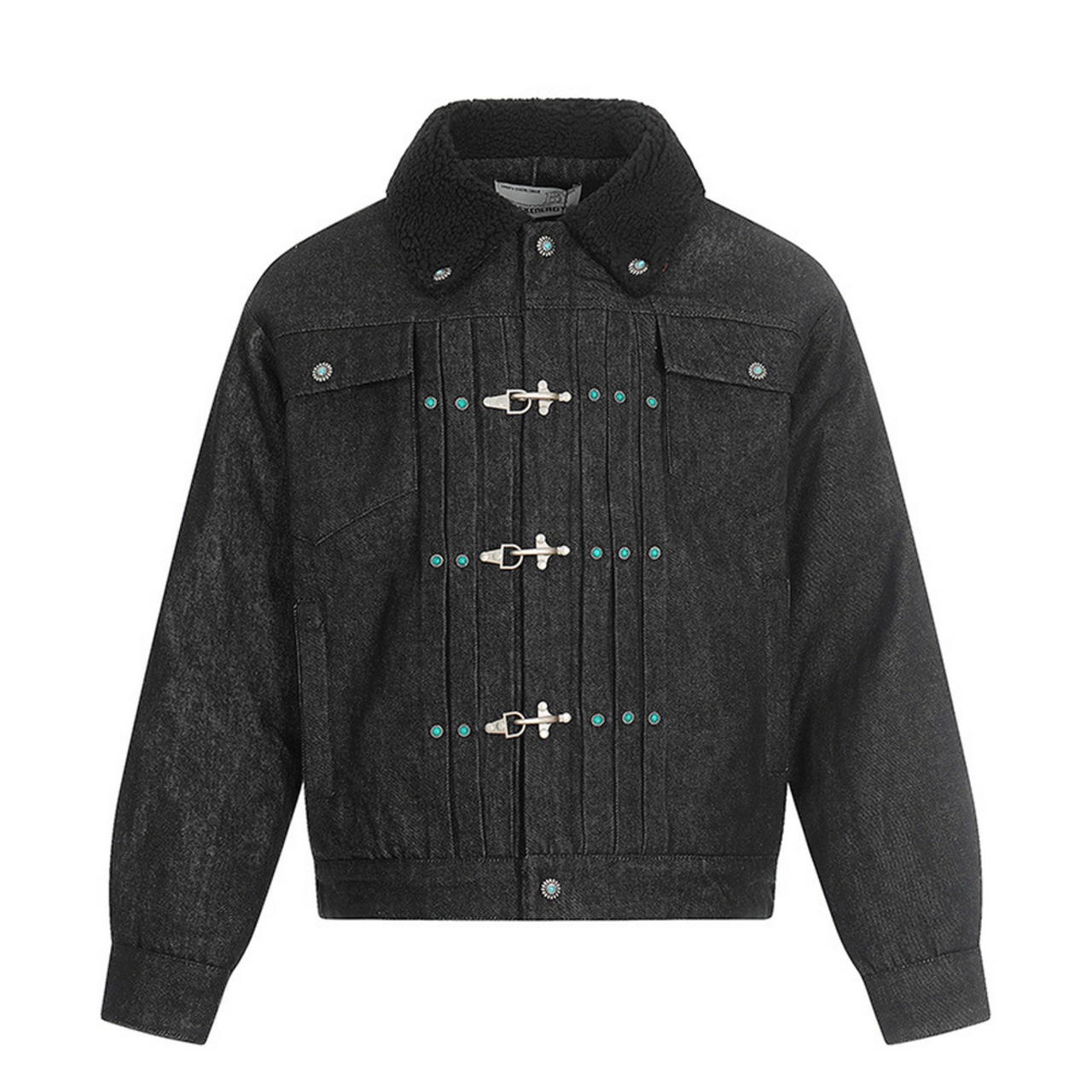 【暖かさUP】ファイヤーマンデニム中綿ジャケット T1983