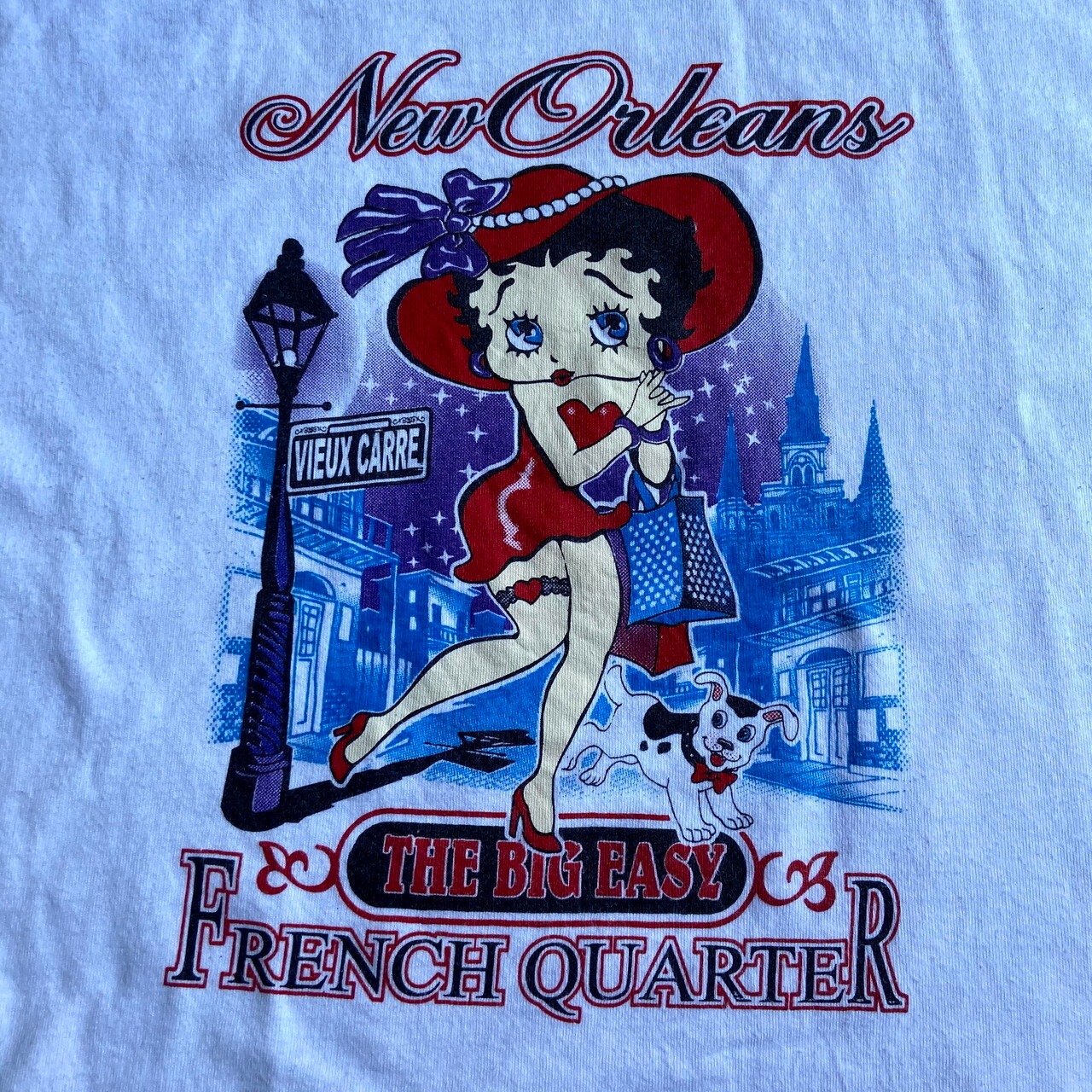 Betty-Boop ベティちゃん New Orleans プリントTシャツ キャラクターT 