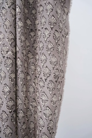 ブロックプリント布 / Bagru Block prinrt fabric "Bhooti"