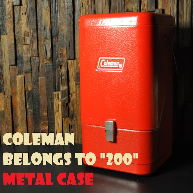 コールマン ガルウィング メタルケース レッド ビンテージ 200系適合 前期型 COLEMAN VINTAGE METAL CASE 美品
