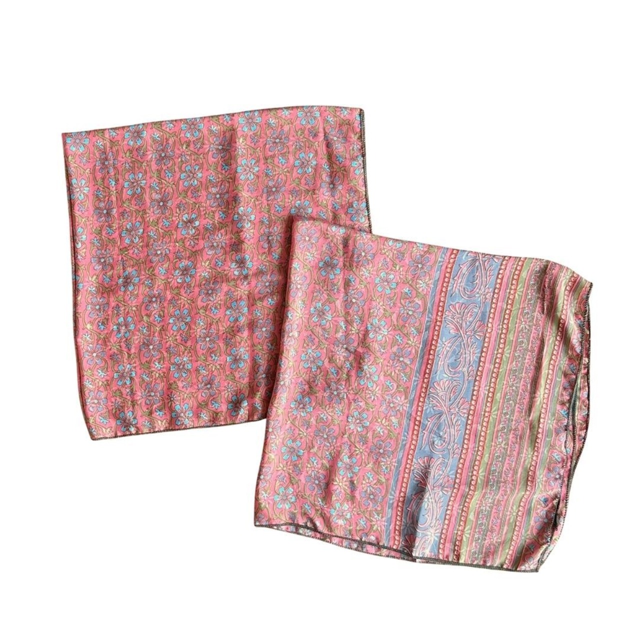 No.80 | おそろい2枚セット リサイクルサリースカーフ