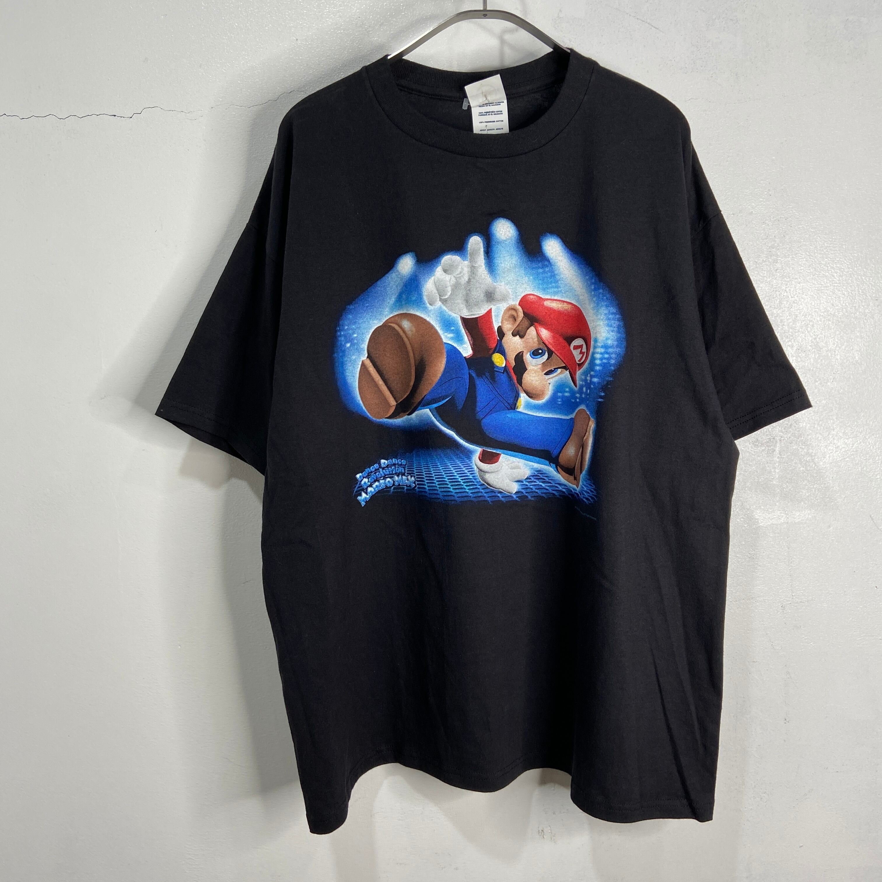 タグ付きデッドストック Nintendo マリオプリントTシャツ ブラック XL 