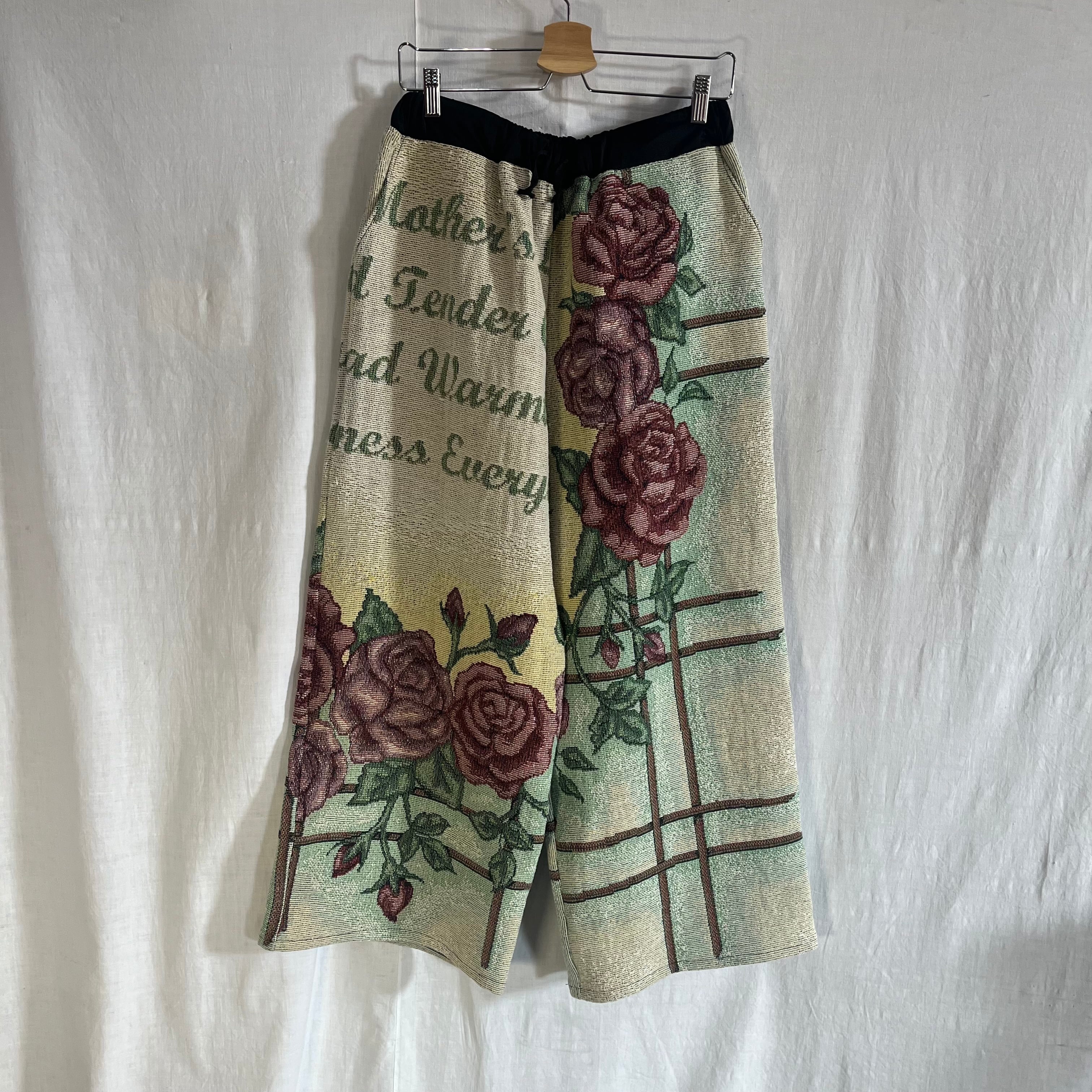 ラグリメイクパンツ花 | 古着屋 わらしべ