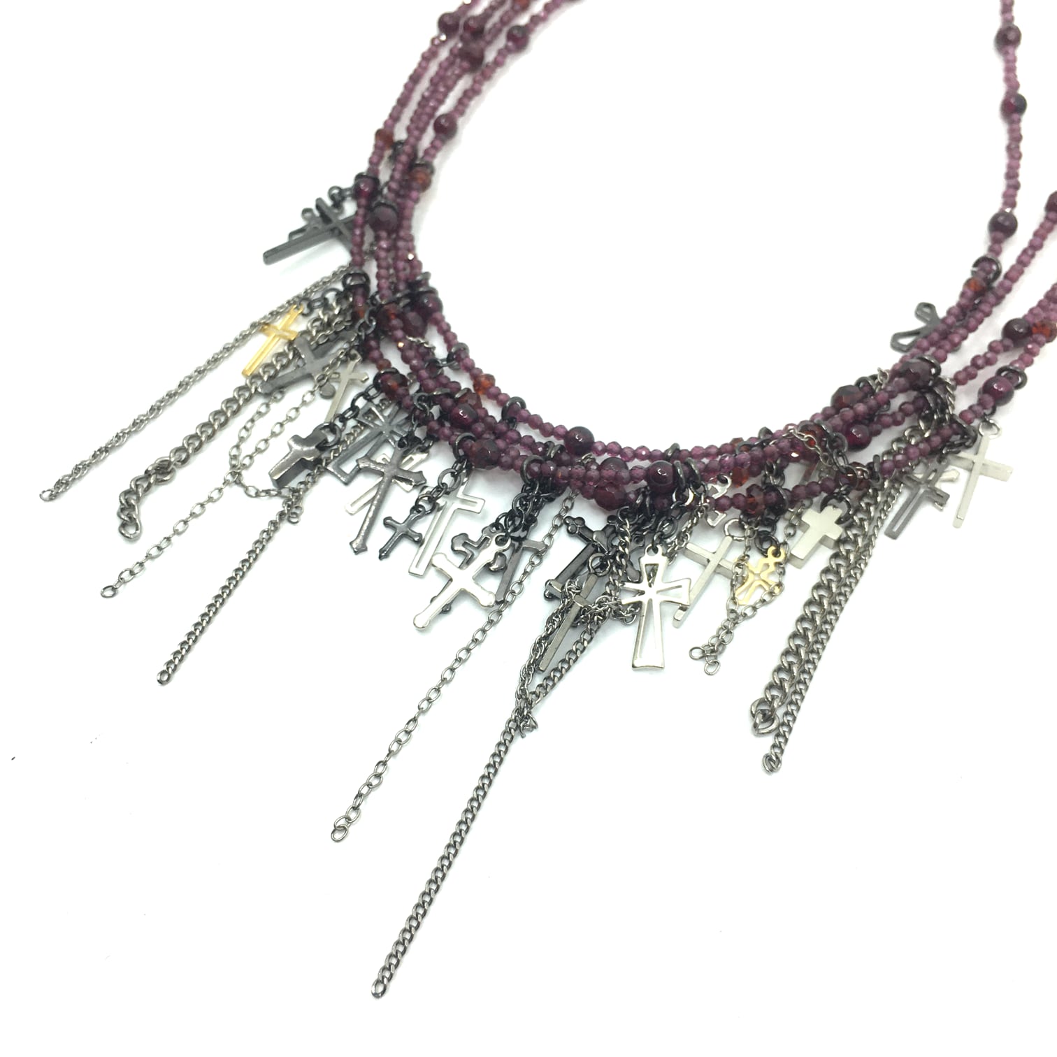gunda<ガンダ>JUNK HEAVEN DIE NECKLACE/Garnet [ジャンクヘブン gunda<ガンダ>JUNK HEAVEN DIE NECKLACE/Garnet [ジャンクヘブン