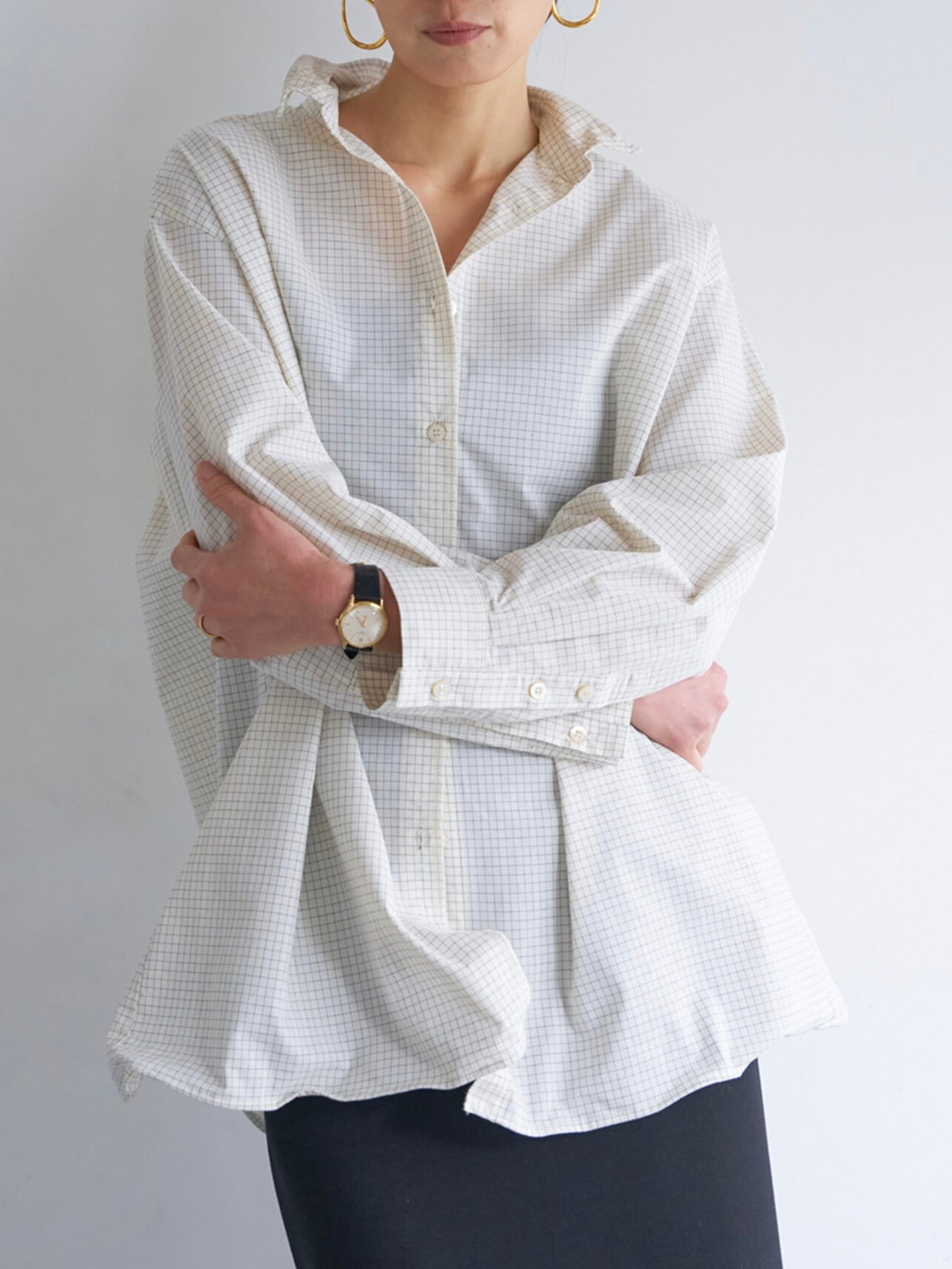 WIRED OVER SHIRT|チェック|YENN