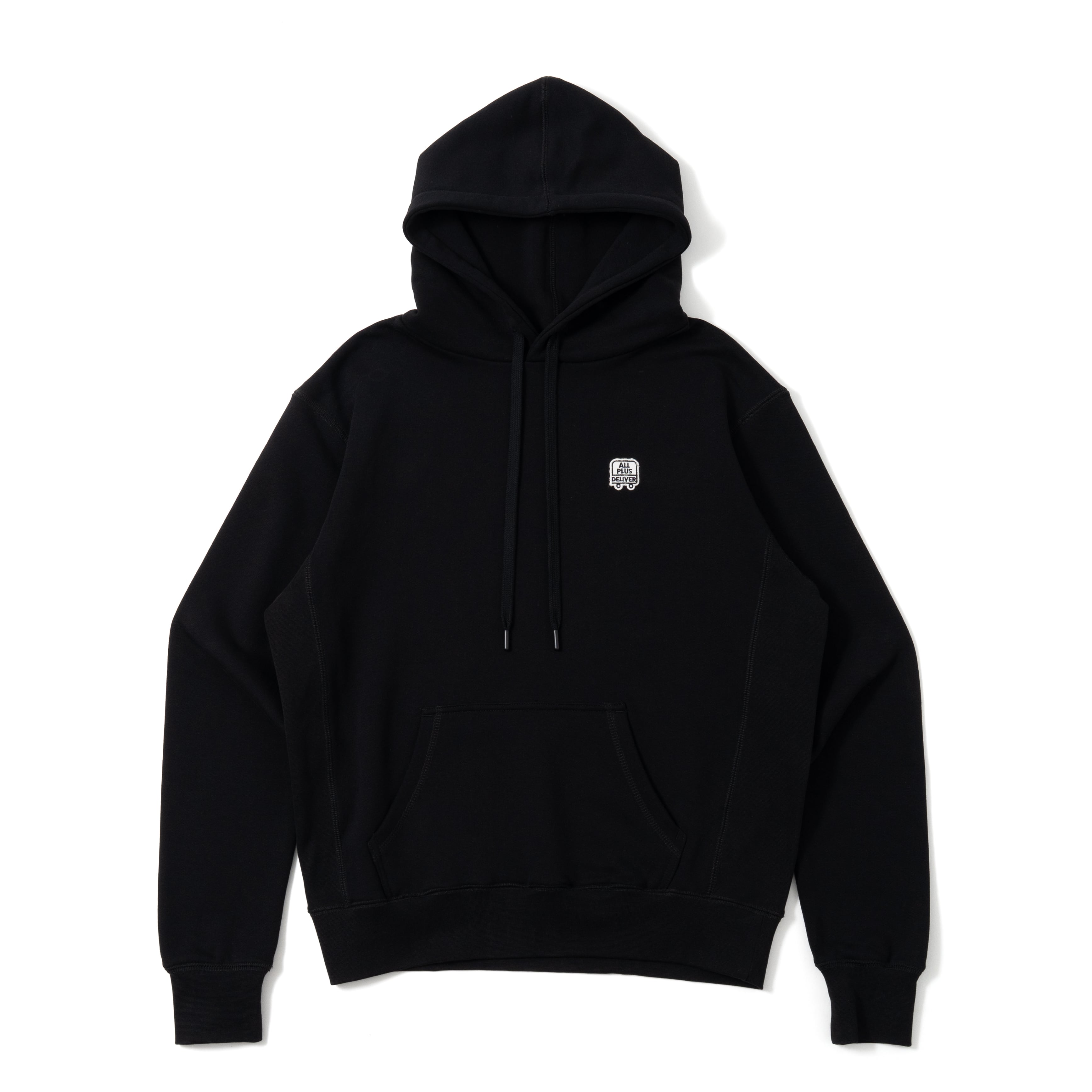ALPSDR NEW LOGO PATCH HOODIE / BLACK