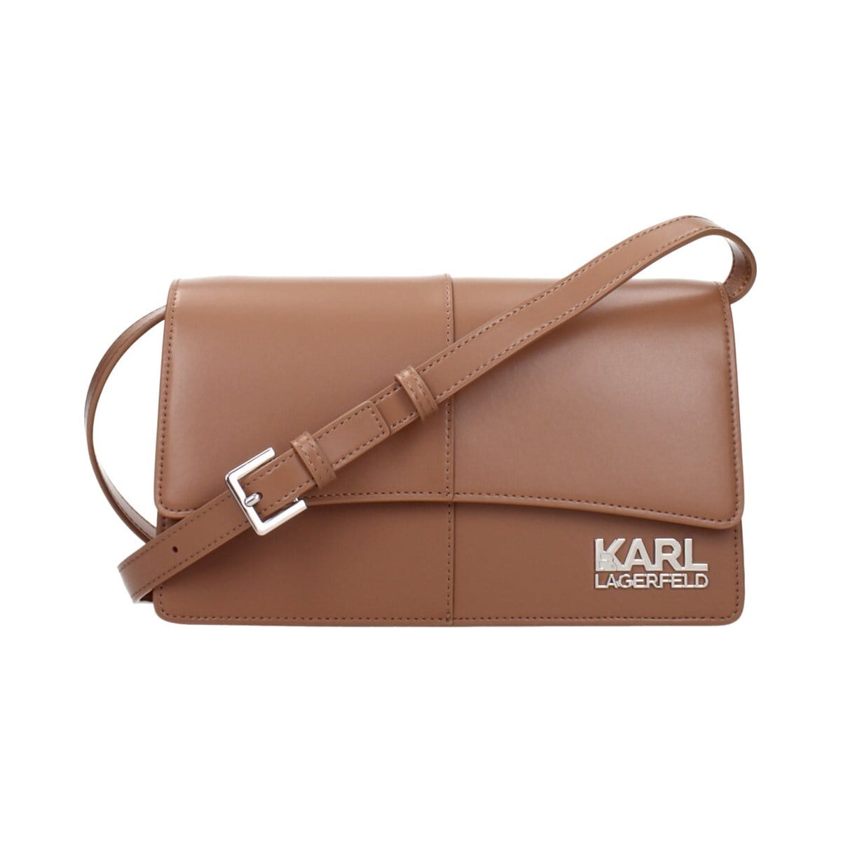 KARL LAGERFELD カールラガーフェルド レディース クロスボディバッグ ポリウレタン ブラウン