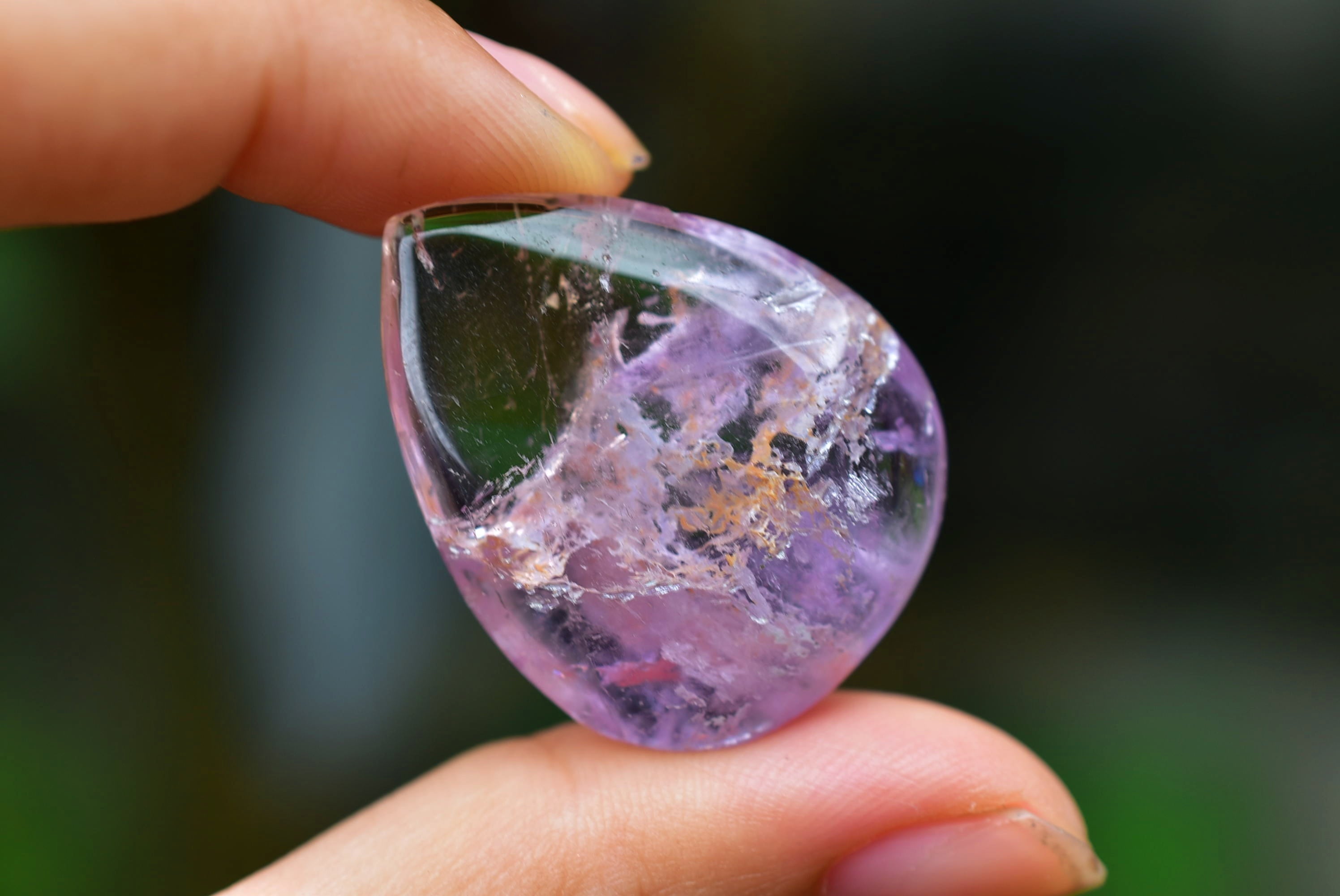 ゲーサイトインアメジスト ルース 天然石 a10164 【公式通販】